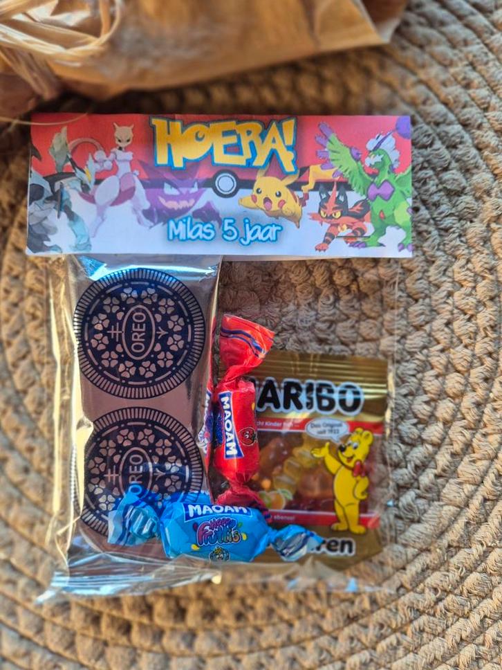 Pokemon Snoepzak Traktatie, Hobby en Vrije tijd, Feestartikelen, Nieuw, Feestartikel, Verjaardag, Ophalen of Verzenden