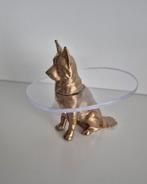 Poppenhuis Salontafel Hond - Goud - Schaal 1:12, Ophalen of Verzenden, Nieuw, Poppenhuis