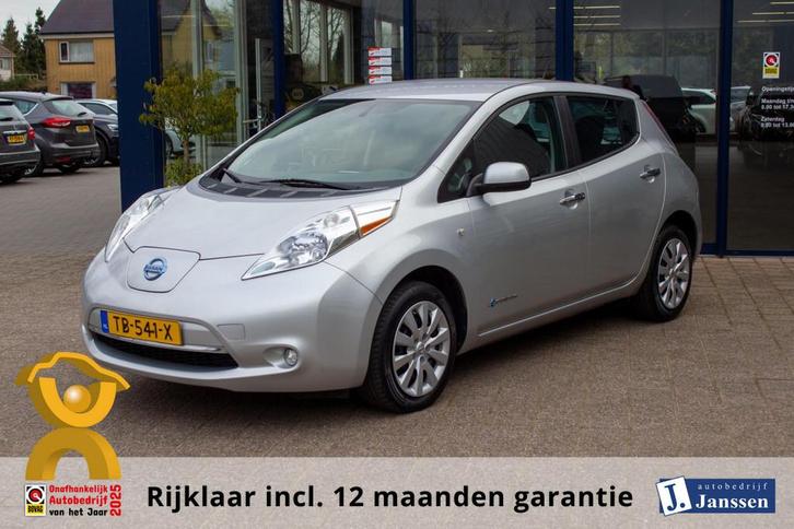 Nissan LEAF Visia 24 kWh |Prijs rijklaar incl 12 mnd garanti, Auto's, Nissan, Te koop, Leaf, ABS, Achteruitrijcamera, Airbags