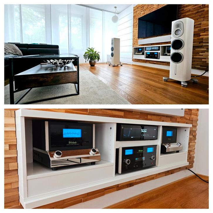 Mcintosh MC830 eindversterkers incl garantie, Audio, Tv en Foto, Versterkers en Receivers, Zo goed als nieuw, 120 watt of meer