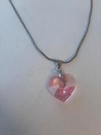 Ketting hartje hart, Ophalen of Verzenden, Gebruikt, Zilver, Zilver
