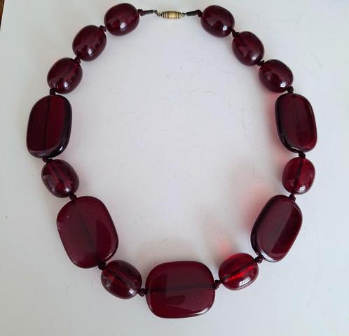 Antieke  Rare Cherry amber/barnsteen ketting  , 105 gramm, Sieraden, Tassen en Uiterlijk, Antieke sieraden, Ketting, Overige materialen