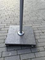 4x granieten parasolvoet 90kg + 1x parasol 400 x 400, Tuin en Terras, Parasols, Ophalen, Gebruikt, Minder dan 1 meter, Parasolvoet