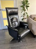 De Toekomst Relaxfauteuil Zwart Leer M L Elektrische Gealux, Ophalen of Verzenden, Zo goed als nieuw, Leer, 50 tot 75 cm