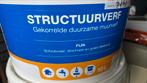 Structuurverf Bouwmaat fijn wit, Doe-het-zelf en Verbouw, Verf, Beits en Lak, Wit, Nieuw, Ophalen of Verzenden, Verf