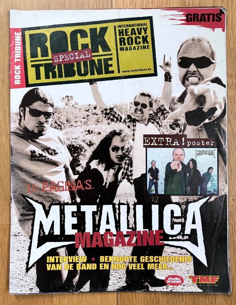METALLICA Special met Poster - Rock Tribune (2003), Verzenden, Gebruikt, Boek, Tijdschrift of Artikel