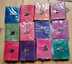 50x Handgemaakte boekjes, leren kaft met handgeschept papier, Ophalen, Nieuw