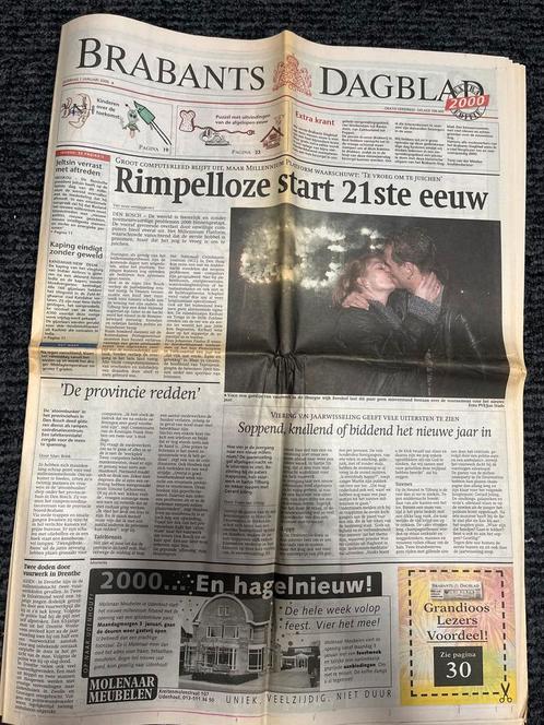 Brabants Dagblad 1 januari 2000, Boeken, Tijdschriften en Kranten, Gelezen, Krant, Verzenden