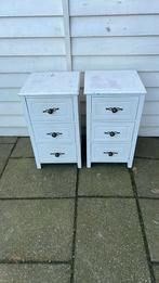 Nachtkastjes set 2 stuks 37x35x65 cm, Huis en Inrichting, Slaapkamer | Nachtkastjes, Ophalen, Zo goed als nieuw, Minder dan 45 cm