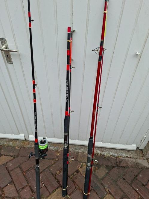 vishengels bootvissen, Watersport en Boten, Hengelsport | Zeevissen, Zo goed als nieuw, Complete set, Ophalen