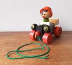 Vintage houten trekspeelgoed auto, Kinderen en Baby's, Speelgoed | Houten speelgoed, Ophalen of Verzenden, Zo goed als nieuw
