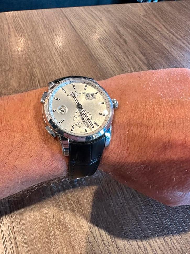 Ulysse Nardin horloge, Sieraden, Tassen en Uiterlijk, Horloges | Heren, Zo goed als nieuw, Polshorloge, Overige merken, Staal