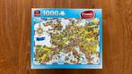 KING legpuzzel Crazy Europe 1000 stukjes, Ophalen of Verzenden, 500 t/m 1500 stukjes, Zo goed als nieuw, Legpuzzel
