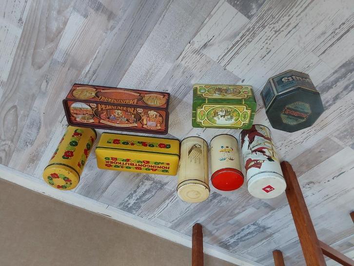 Ouderwetse Koek - en beschuittrommels, Huis en Inrichting, Woonaccessoires | Overige, Gebruikt, Ophalen