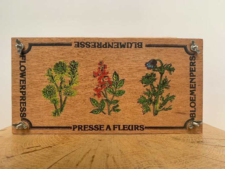 Leuke compacte vintage bloemenpers, Hobby en Vrije tijd, Knutselen, Gebruikt, Gereedschap of Toebehoren, Ophalen