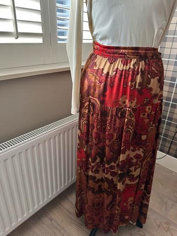 Caroline Biss - Midi rok - mt 42 - Warme tinten - Zgan beschikbaar voor biedingen