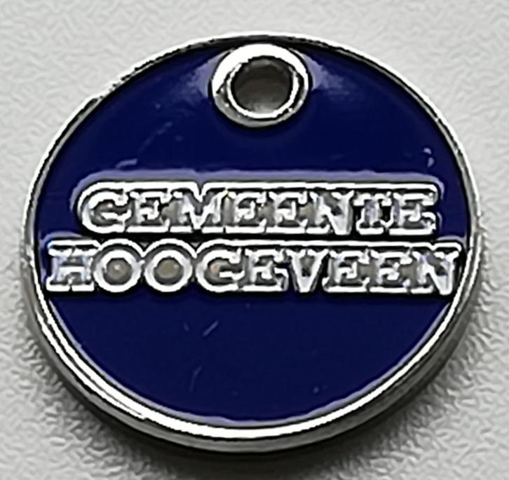 Winkelwagenmuntje Gemeente Hoogeveen (Blauw), Verzamelen, Winkelwagenmuntjes, Ophalen of Verzenden