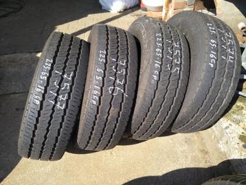 4 camper (=CP) banden als nieuw Conti 225-65-16CP 8,5mm beschikbaar voor biedingen