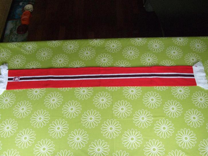 FC Twente sjaal - banen met logo, Verzamelen, Sportartikelen en Voetbal, Zo goed als nieuw, Vaantje of Sjaal, F.C. Twente, Ophalen of Verzenden