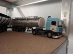 Daf XF tankoplegger H&S Tekno, Hobby en Vrije tijd, Modelauto's | 1:50, Ophalen of Verzenden, Nieuw, Bus of Vrachtwagen, Tekno