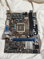 MSI H61M-P20 (G3) Socket LGA1155 DDR3 Moederbord, Computers en Software, Moederborden, Gebruikt, DDR3, Ophalen of Verzenden, Micro-ATX