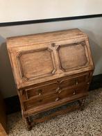 Antiek Eikenhouten Bureau met Klep (Secretaire), Antiek en Kunst, Antiek | Meubels | Kasten, Ophalen