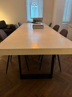 Prachtige eiken eetkamertafel in wit, Huis en Inrichting, Tafels | Eettafels, Ophalen, Eikenhout, 200 cm of meer, Zo goed als nieuw