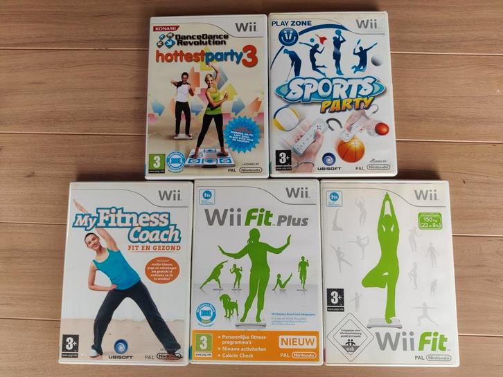 Te koop: 5 spellen voor de Nintendo Wii, Spelcomputers en Games, Games | Nintendo Wii, Zo goed als nieuw, Sport, 3 spelers of meer