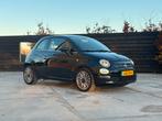 Fiat 500 Twinair Turbo 80pk 2018 Zwart, Voorwielaandrijving, Leder, Bedrijf, Handgeschakeld