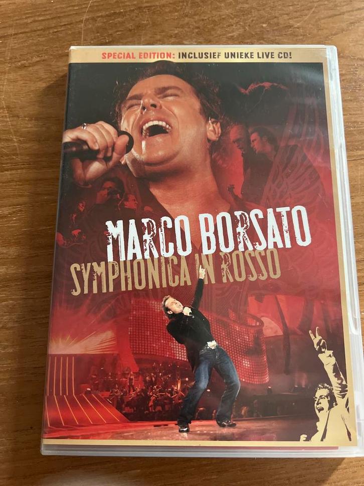 Marco Borsato - Symphonica in Rosso CD & DVD, Cd's en Dvd's, Dvd's | Muziek en Concerten, Zo goed als nieuw, Muziek en Concerten