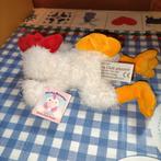 Anna Club Plush witte kip Ricky Rooster knuffel liggend, Ophalen of Verzenden, Nieuw