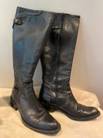 Zwarte leren laarzen van Maripe, cowboy look - maat 37, Kleding | Dames, Schoenen, Hoge laarzen, Zwart, Ophalen of Verzenden, Zo goed als nieuw
