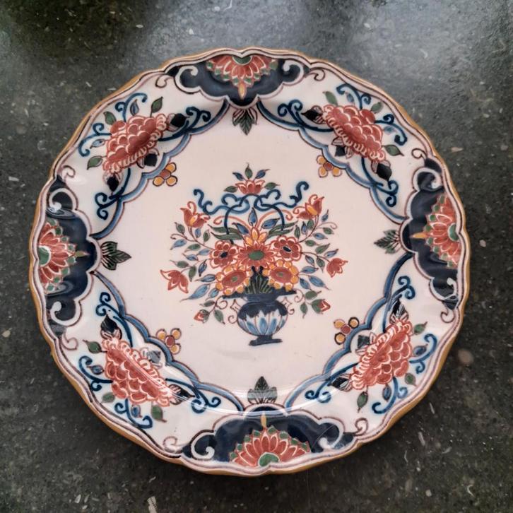 Antiek Makkum Aardewerk Bord, Antiek en Kunst, Antiek | Schalen, Ophalen of Verzenden