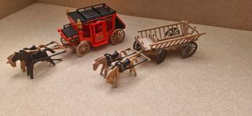 Playmobil koets en hooiwagen. beschikbaar voor biedingen