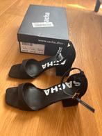 Sacha open hakken Maat 37, Ophalen of Verzenden, Zo goed als nieuw, Zwart, Sandalen of Muiltjes