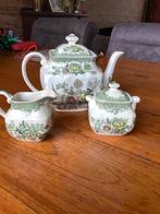 Antiek Theepot en suiker en melk kan, Antiek en Kunst, Antiek | Glas en Kristal, Ophalen