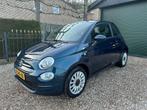 Schitterende Petrol-blauwe Fiat 500 Hybrid lounge, Auto's, Te koop, Geïmporteerd, Benzine, 4 stoelen