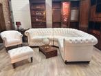 Orginele chesterfield hoekbank, Ophalen, Info@Chesterfieldjunkie.nl, Chesterfiled, Zo goed als nieuw