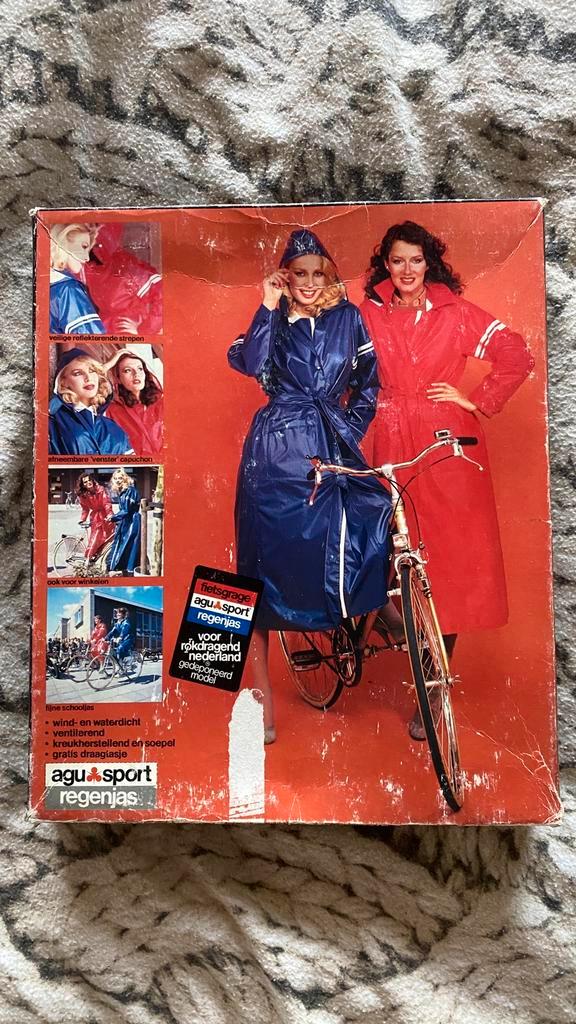 AGU sport rubber vintage dames regenjas, Caravans en Kamperen, Regenkleding, Nieuw, Regenjas, Dames, Ophalen of Verzenden