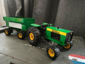 Tonka Tractor met Aanhanger beschikbaar voor biedingen