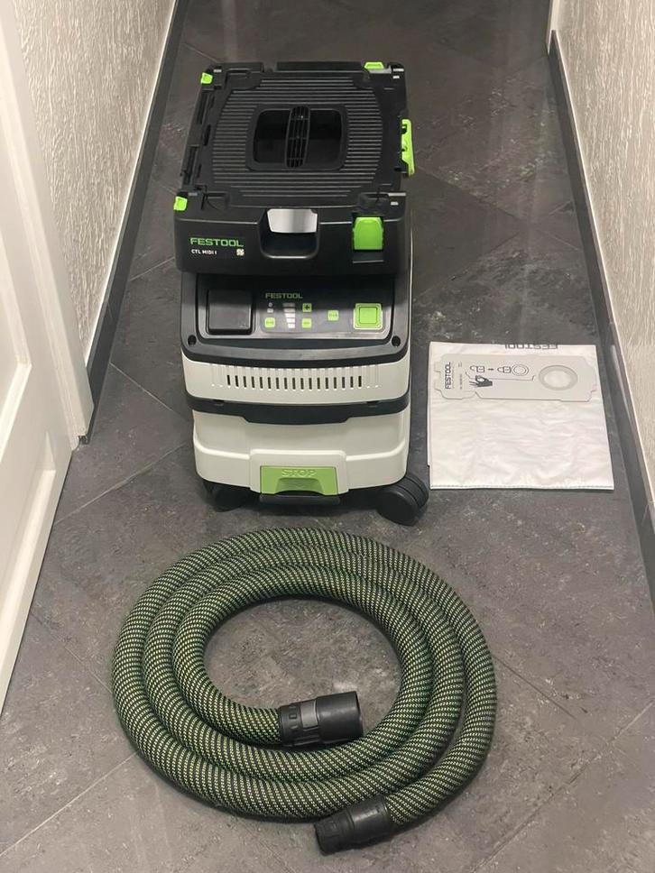 Festool CTL MIDI I Stofzuiger - 1200W - Klasse L - 15L., Doe-het-zelf en Verbouw, Reinigingsmachines, Zo goed als nieuw, Ophalen of Verzenden