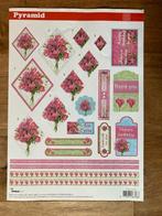 Knipvel Studio Light piramide - bloemen, Hobby en Vrije tijd, Kaarten | Zelf maken, Ophalen of Verzenden, Nieuw, Natuur, Knipvel