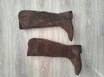 Suede laarzen, Kleding | Dames, Ophalen, Zo goed als nieuw, Bruin