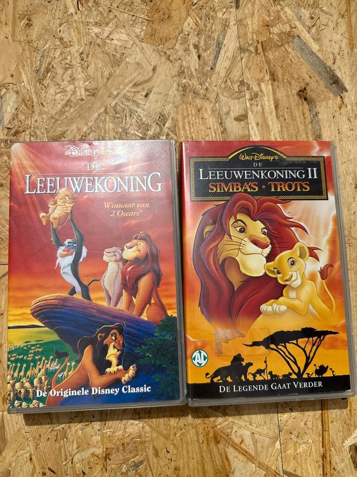 Leeuwenkoning 1 & 2 VHS, Cd's en Dvd's, Dvd's | Kinderen en Jeugd, Gebruikt, Film, Dieren, Alle leeftijden, Ophalen of Verzenden