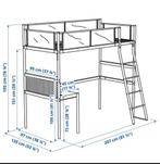 IKEA HOOGSLAPER, Ophalen, Eenpersoons, Zo goed als nieuw, 200 cm