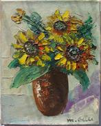 marc ottee (A. van Gilst) - zonnebloemen - olieverf, Antiek en Kunst, Kunst | Schilderijen | Klassiek, Ophalen of Verzenden
