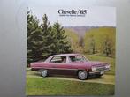 1965 CHEVROLET Chevelle brochure, Engels, Boeken, Auto's | Folders en Tijdschriften, Chevrolet, Ophalen of Verzenden, Zo goed als nieuw
