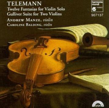 TELEMANN Twelve fantasias... CD MANZE HM  beschikbaar voor biedingen