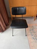 7 Vintage Cordemeijer Stoelen - Gispen, Huis en Inrichting, Ophalen, Gebruikt, Zwart, Metaal