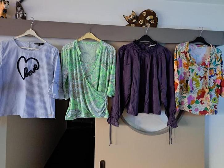 Blouses dames mt S, Nathalie Vleeschouwer e.a, Kleding | Dames, Jurken, Zo goed als nieuw, Maat 34 (XS) of kleiner, Blauw, Boven de knie